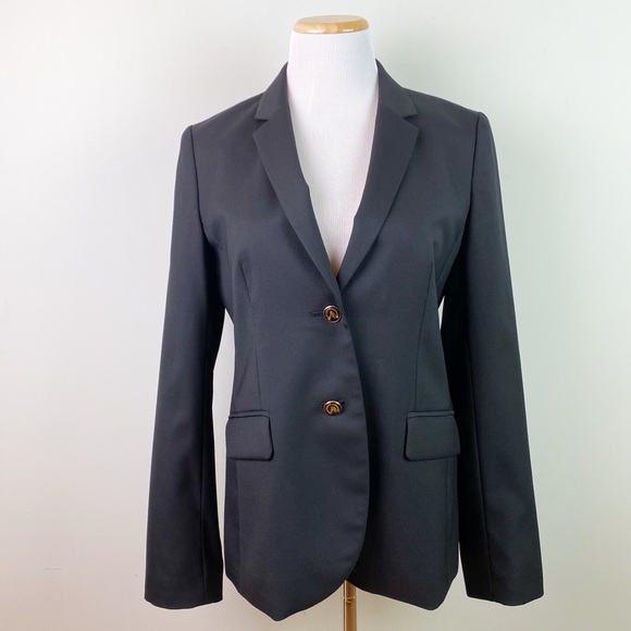 J. Crew Jackets & Blazers - J. Crew School Boy Blazer Black Wool Size 8